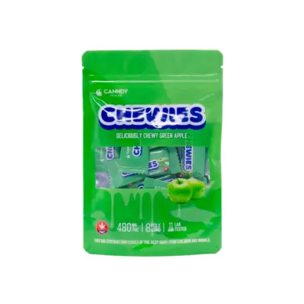 Canndy Edibles - Chewies (Green Apple 480mg THC)