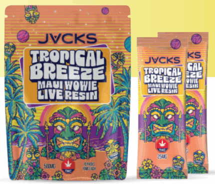 JACKS THC Powder Drink Mix - Tropical Breeze Maui Wowie LR 500mg